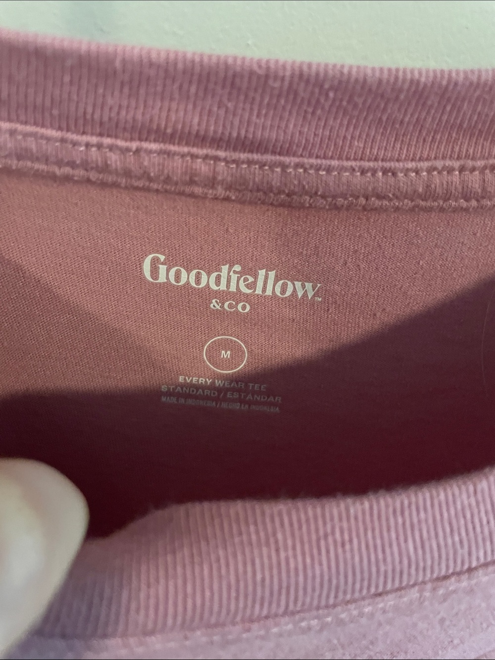 Goodfellow & Co Short-Sleeve Crew Tee in Rose - Picture 2 of 3